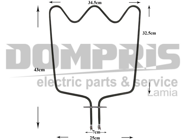 ΑΝΤΙΣΤΑΣΗ ΚΟΥΖΙΝΑΣ ΚΑΤΩ WHIRLPOOL 1150W 230V 480121101147 1