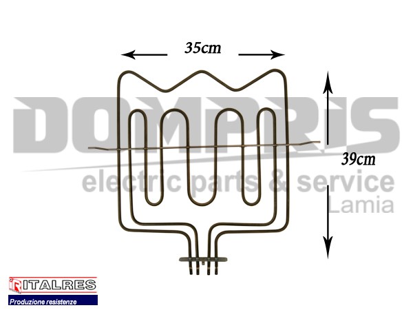 ΑΝΤΙΣΤΑΣΗ ΚΟΥΖΙΝΑΣ ΑΝΩ CONTI 1000+2000W 1