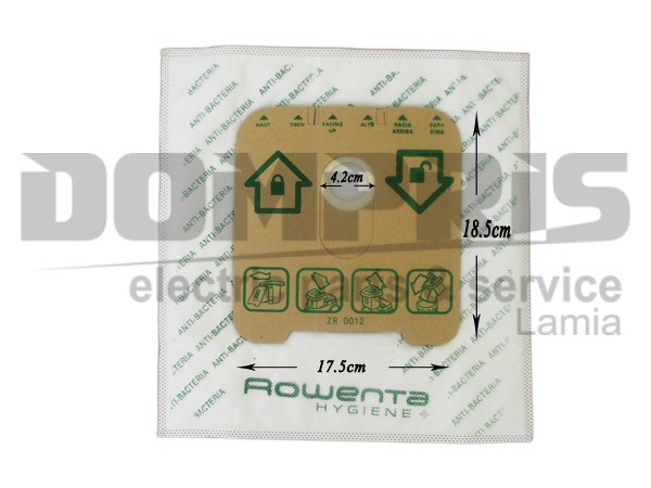 ΣΑΚΟΥΛΑ ΣΚΟΥΠΑΣ ROWENTA HIGIENE ZR0012 SET 5 ΤΕΜ + 2 ΦΙΛΤΡΟ 1