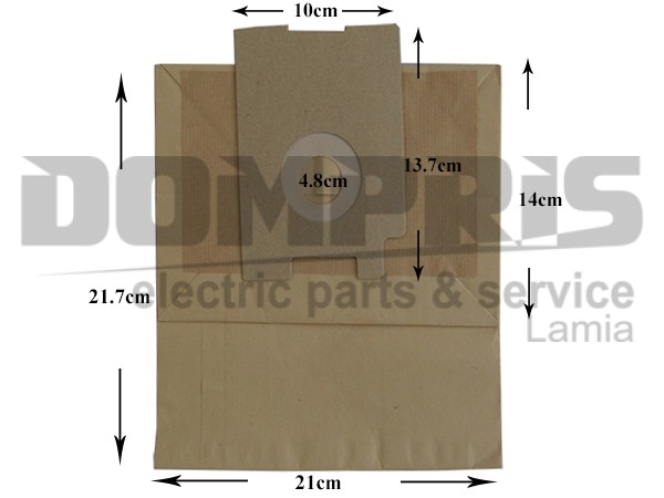 ΣΑΚΟΥΛΑ ΣΚΟΥΠΑΣ ELECTROLUX Z482 SET 5 ΤΕΜ + 2 ΦΙΛΤΡΑ 1