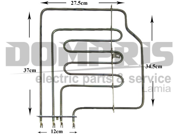 ΑΝΤΙΣΤΑΣΗ ΚΟΥΖΙΝΑΣ ΑΝΩ ΠΛΑΓΙΑ ZANUSSI 1000+1800W/230V 1