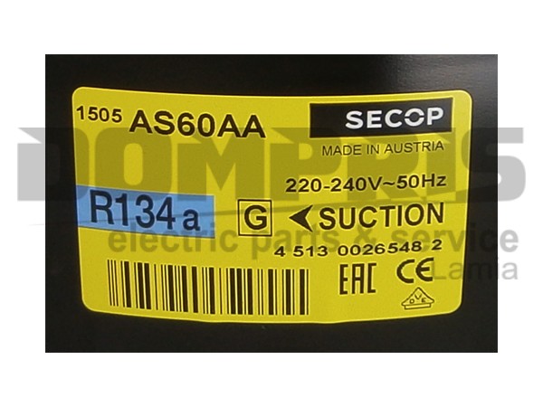 ΜΟΤΕΡ ΨΥΓΕΙΟY SECOP R134 1/6  TLES5,7FT.3 5,7CC 2