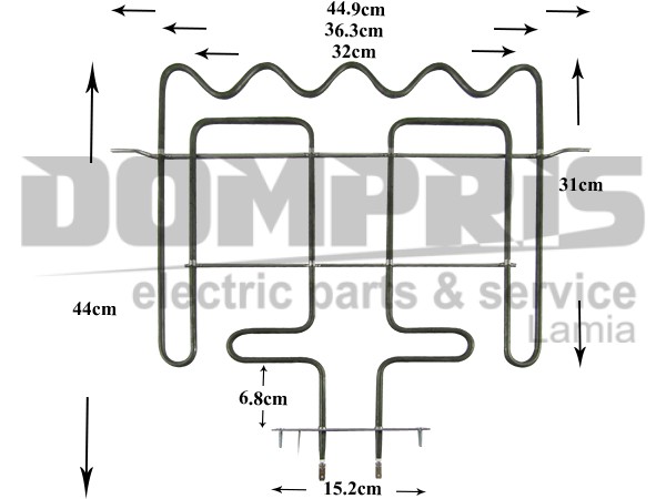 ΑΝΤΙΣΤΑΣΗ ΚΟΥΖΙΝΑΣ ΑΝΩ WHIRLPOOL 2450W 230V 480121103613 1