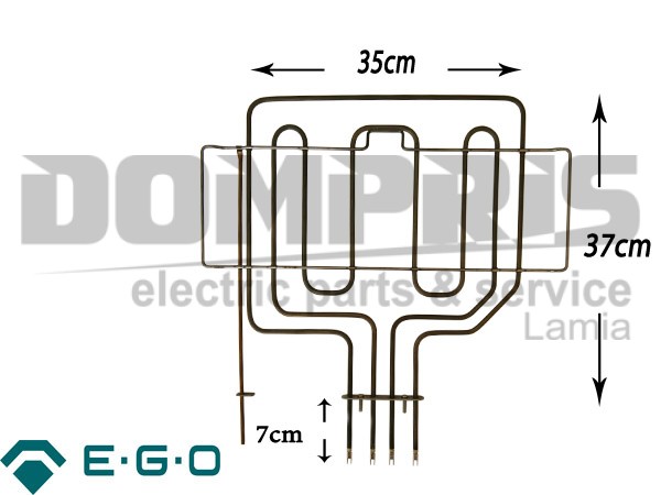 ΑΝΤΙΣΤΑΣΗ ΚΟΥΖΙΝΑΣ AΝΩ PITSOS FLAMA 2800W MAKΡΙΑ 1