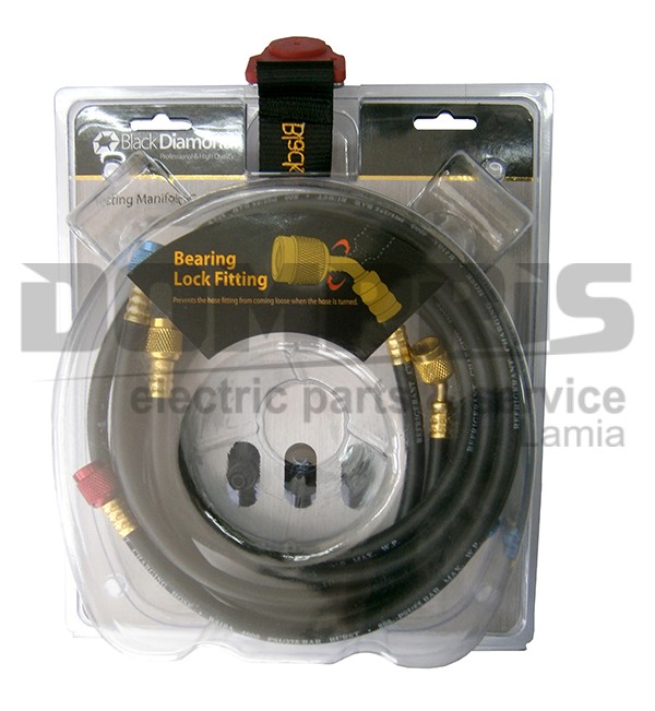 ΜΑΝΟΜΕΤΡΑ ΣΕΤ, ΚΟΜΠΛΕ ΜΕ ΛΑΣΤΙΧΑ , 80 ΜΜ , R410 / R32  BLACK DIAMOND 1