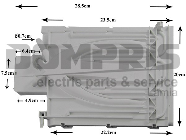 ΑΝΩ ΚΑΠΑΚΙ ΣΑΠΟΥΝΟΘΗΚΗΣ ΠΛΥΝΤΗΡΙΟΥ BOSCH SIEMENS 665582 1