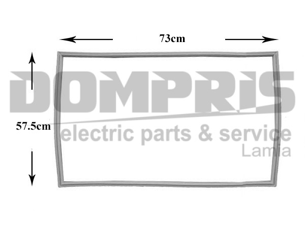 ΛΑΣΤΙΧΟ ΠΟΡΤΑΣ ΨΥΓΕΙΟΥ ARISTON INDESIT 73X57,5CM 114661 ,482000022846 1