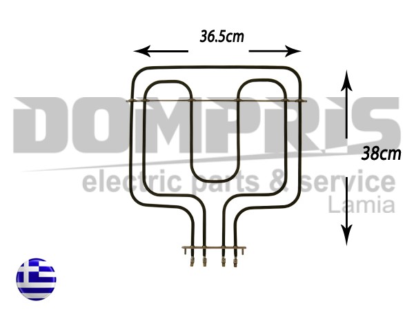 ΑΝΤΙΣΤΑΣΗ ΚΟΥΖΙΝΑΣ ΑΝΩ TEBA 2800W 1