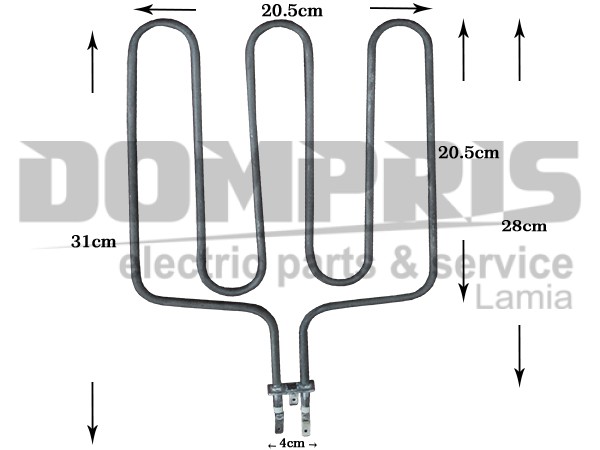 ΑΝΤΙΣΤΑΣΗ ΨΗΣΤΙΕΡΑΣ ΙΙΙ 30CM 1550W 1