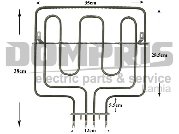 ΑΝΤΙΣΤΑΣΗ ΚΟΥΖΙΝΑΣ ΑΝΩ ZANUSSI 1200+1800W 3570337018 1