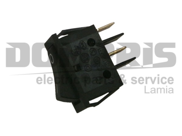 ΔΙΑΚΟΠΤΑΚΙ ON-OFF MAYΡΟ 11X30 2 EΠΑΦΩΝ 10Α 2