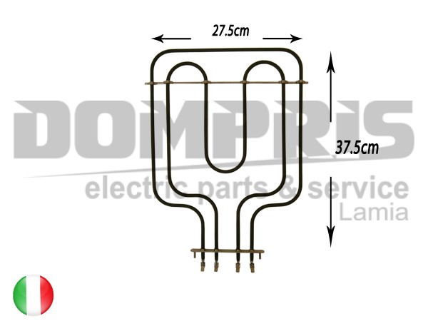 ΑΝΤΙΣΤΑΣΗ ΚΟΥΖΙΝΑΣ ΑΝΩ TEBA GRILL 1500+750W 1