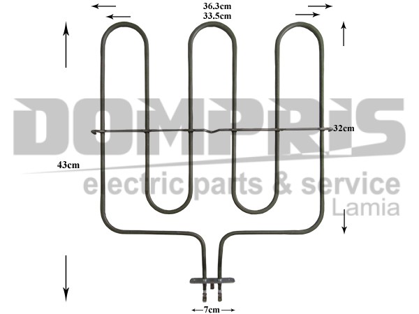 ΑΝΤΙΣΤΑΣΗ ΚΟΥΖΙΝΑΣ ΑΝΩ FISHER & PAYKEL 1400W 230V 062058004 1