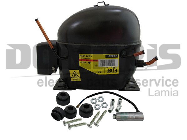 ΜΟΤΕΡ ΨΥΓΕΙΟΥ SECOP R600 1/4 NLX15KK.3 14.65cc ΜΕ ΠΥΚΝΩΤΗ 1