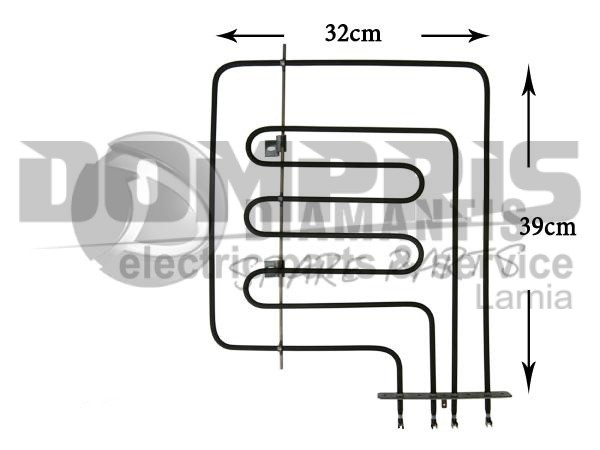 ΑΝΤΙΣΤΑΣΗ ΚΟΥΖΙΝΑΣ ΑΝΩ ZANUSSI 1200+1800W 3570074017 2