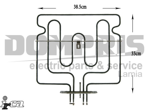 ΑΝΤΙΣΤΑΣΗ ΚΟΥΖΙΝΑΣ ΑΝΩ ΜΕ ΑΥΤΑΚΙΑ MIELE 1300W+1600W 230V 6803652 1