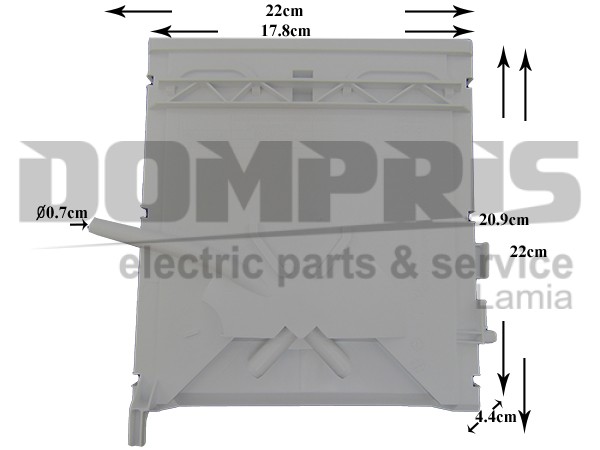 ΑΝΩ ΚΑΠΑΚΙ ΣΑΠΟΥΝΟΘΗΚΗΣ ΠΛΥΝΤΗΡΙΟΥ BOSCH SIEMENS 653224 1