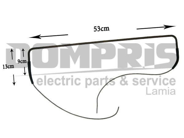 ΑΝΤΙΣΤΑΣΗ ΨΥΓΕΙΟY ΣΩΛΗΝΩΤΗ 53Χ9CM 400W 220V 481925938266 1