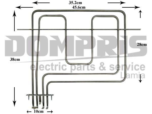 ΑΝΤΙΣΤΑΣΗ ΑΝΩ ΓΚΡΙΛ TEKA 1500-1100W 83140303 1