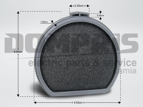 ΦΙΛΤΡΟ ΣΚΟΥΠΑΣ AEG OR.CODE 140113881019 2