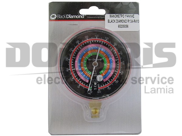 ΜΑΝΟΜΕΤΡΟ 80ΜΜ R22/R134a/R404/R410a BLACK DIAMOND ΥΨΗΛΗΣ ΠΙΕΣΗΣ 2