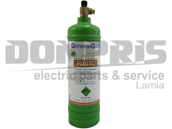 ΨΥΚΤΙΚΟ ΥΓΡΟ R407 900ML       Βάση νόμου της Ευρωπαϊκής Ένωσης 517/2014, με ισχύει από 1/01/2015 , η 1