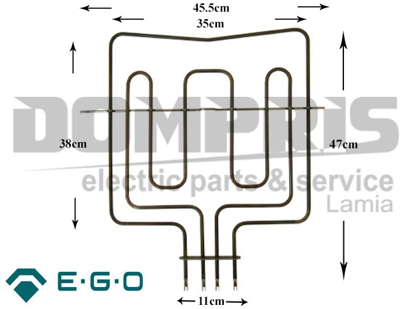 ΑΝΤΙΣΤΑΣΗ ΚΟΥΖΙΝΑΣ ΑΝΩ PITSOS UNIFLAM 2800W  214699 1