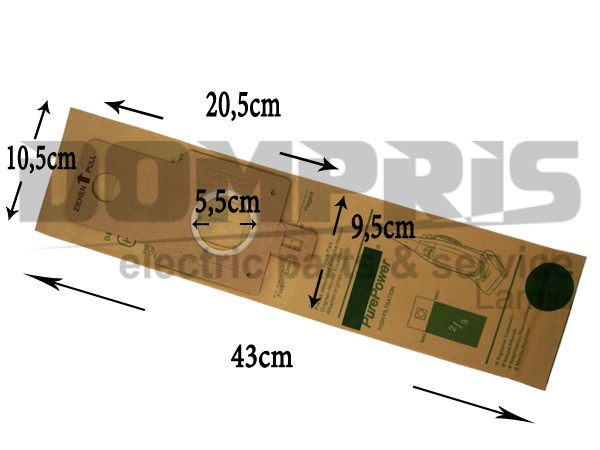 ΣΑΚΟΥΛΑ ΣΚΟΥΠΑΣ HOOVER Η20 SET 5 TEM + 2 ΦΙΛΤΡΑ 1