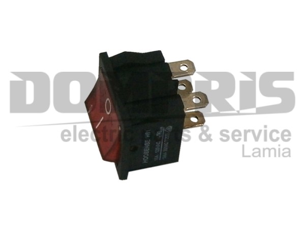 ΔΙΑΚΟΠΤΑΚΙ MINI STIRELLA SX907 ΜΕ ΦΩΣ ΜΕ ΦΩΣ 19Χ23 10Α 2