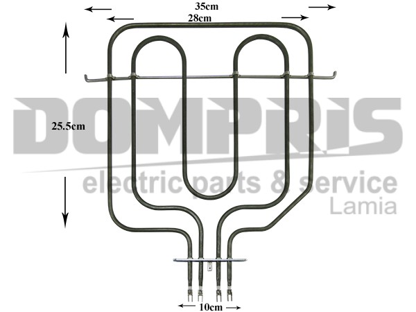 ΑΝΤΙΣΤΑΣΗ ΚΟΥΖΙΝΑΣ ΑΝΩ NARDI 1400W 600W 040110009901R 1