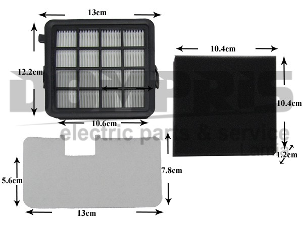ΦΙΛΤΡΟ ΣΚΟΥΠΑΣ SET 3 ΤΕΜ AEG ELECTROLUX 9001680926 1