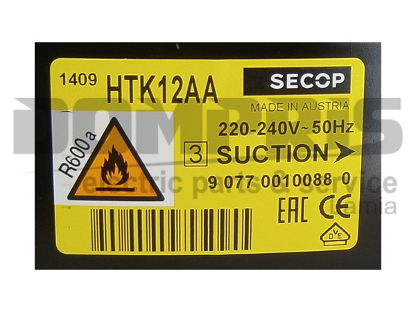 ΜΟΤΕΡ ΨΥΓΕΙΟY SECOP R600 1/5 HTK12AA 2